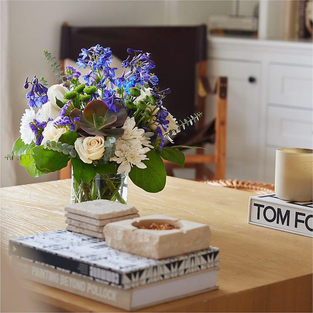 Cerulean Waves Bouquet – Leysha Flowers, Middlesex NJ