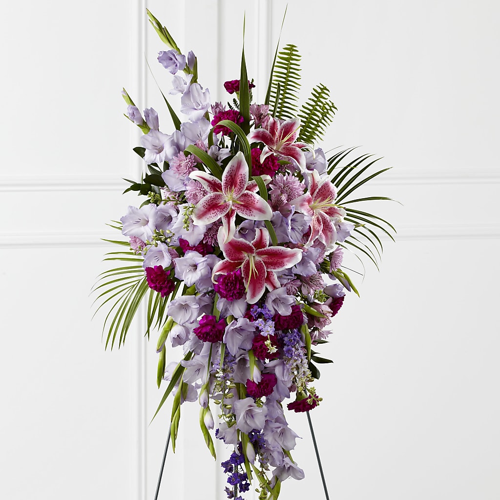 Tender Touch Standing Spray – Leysha Flowers, Middlesex NJ