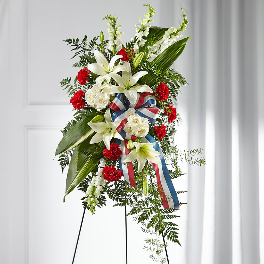 Stars of Life Standing Spray – Leysha Flowers, Middlesex NJ