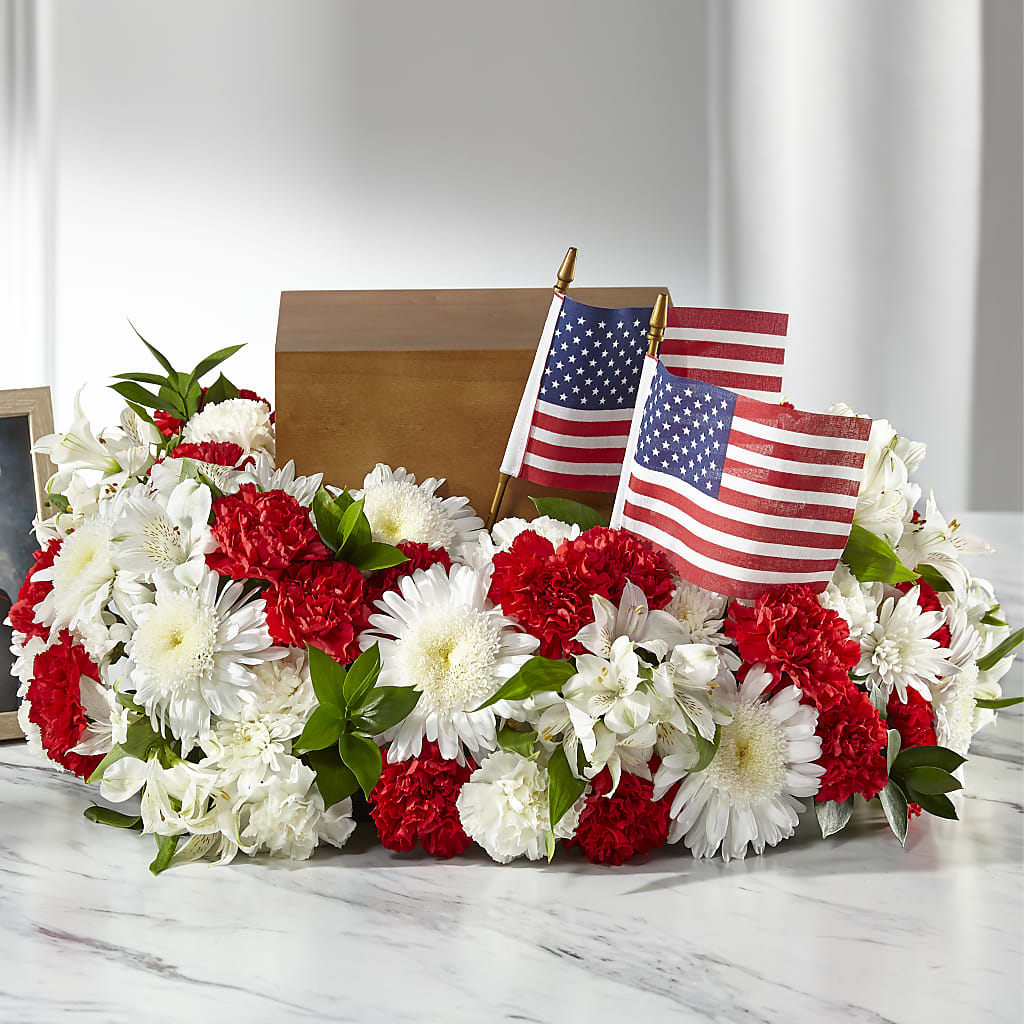 Spirit of Patriotism Cremation Adornment – Leysha Flowers, Middlesex NJ