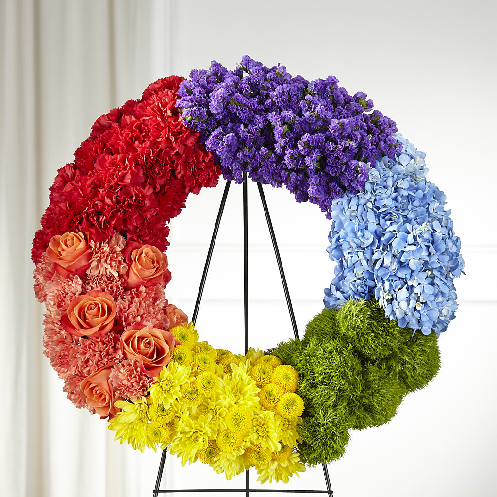 Circle of Love Wreath – Leysha Flowers, Middlesex NJ