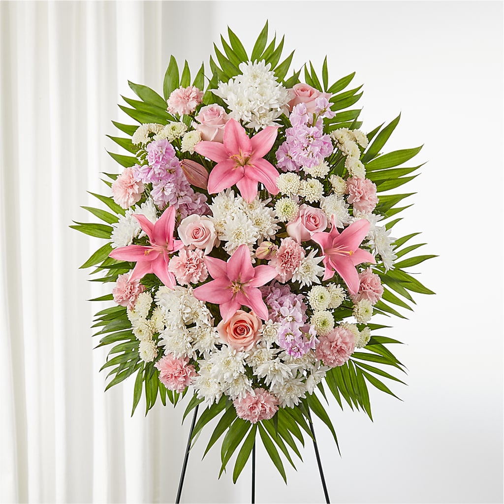 Offering Solace Standing Spray – Leysha Flowers, Middlesex NJ