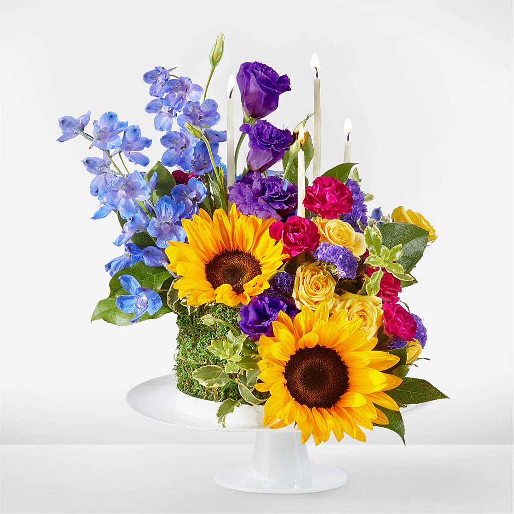 Star of the Day Floral Cake – Leysha Flowers, Middlesex NJ