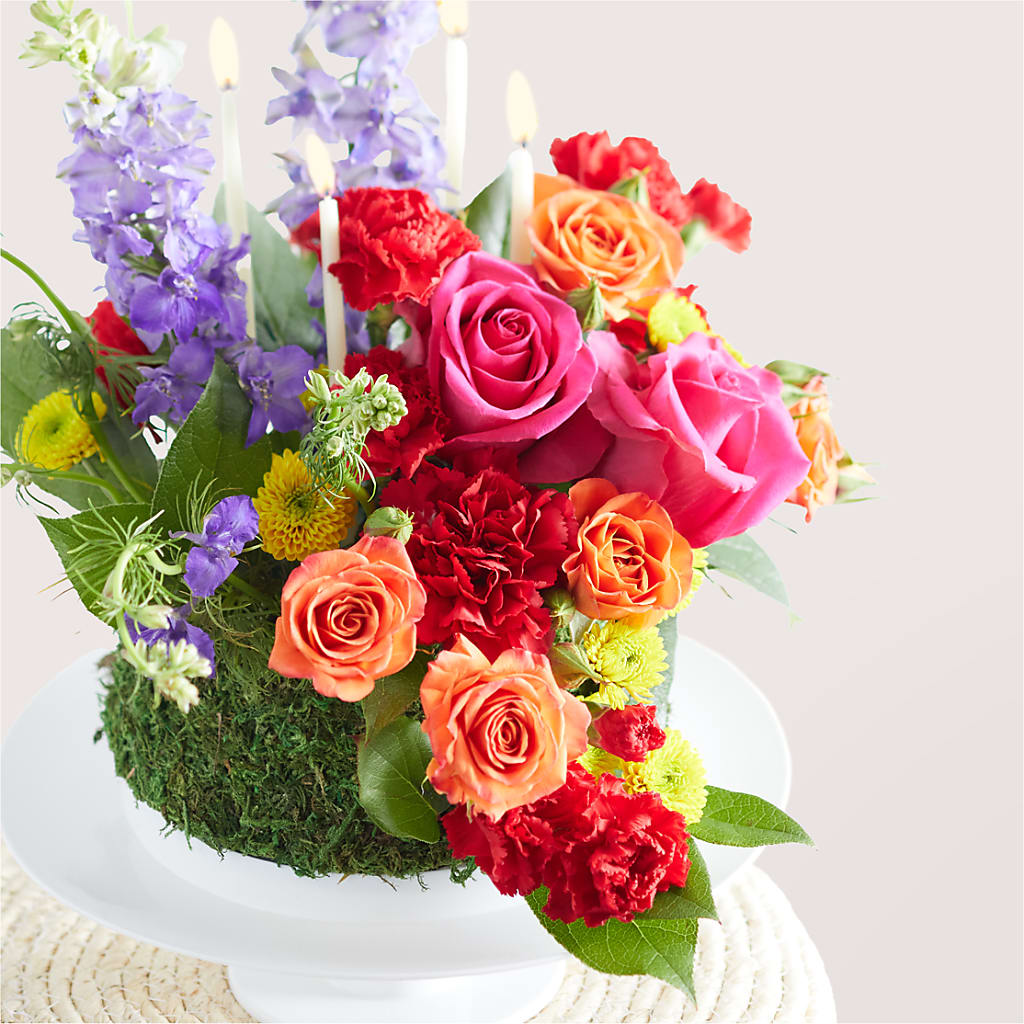 Best Year Yet Floral Cake – Leysha Flowers, Middlesex NJ