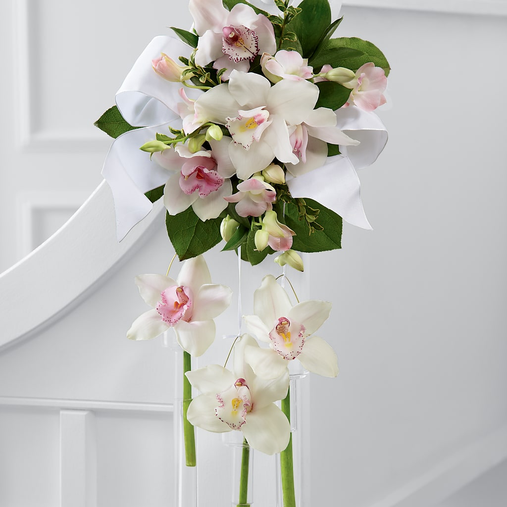 Perfect Entrance Pew Arrangement – Leysha Flowers, Middlesex NJ