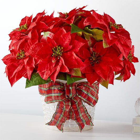 Happiest Holidays Poinsettia –  Leysha Flowers, Middlesex NJ