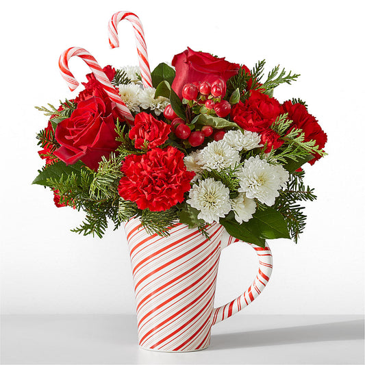 Peppermint Swirl Mug –  Leysha Flowers, Middlesex NJ