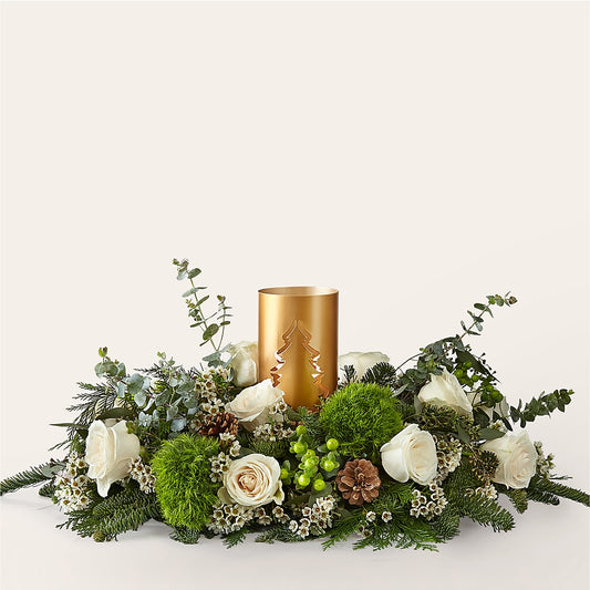 Chestnuts Roasting Centerpiece –  Leysha Flowers, Middlesex NJ