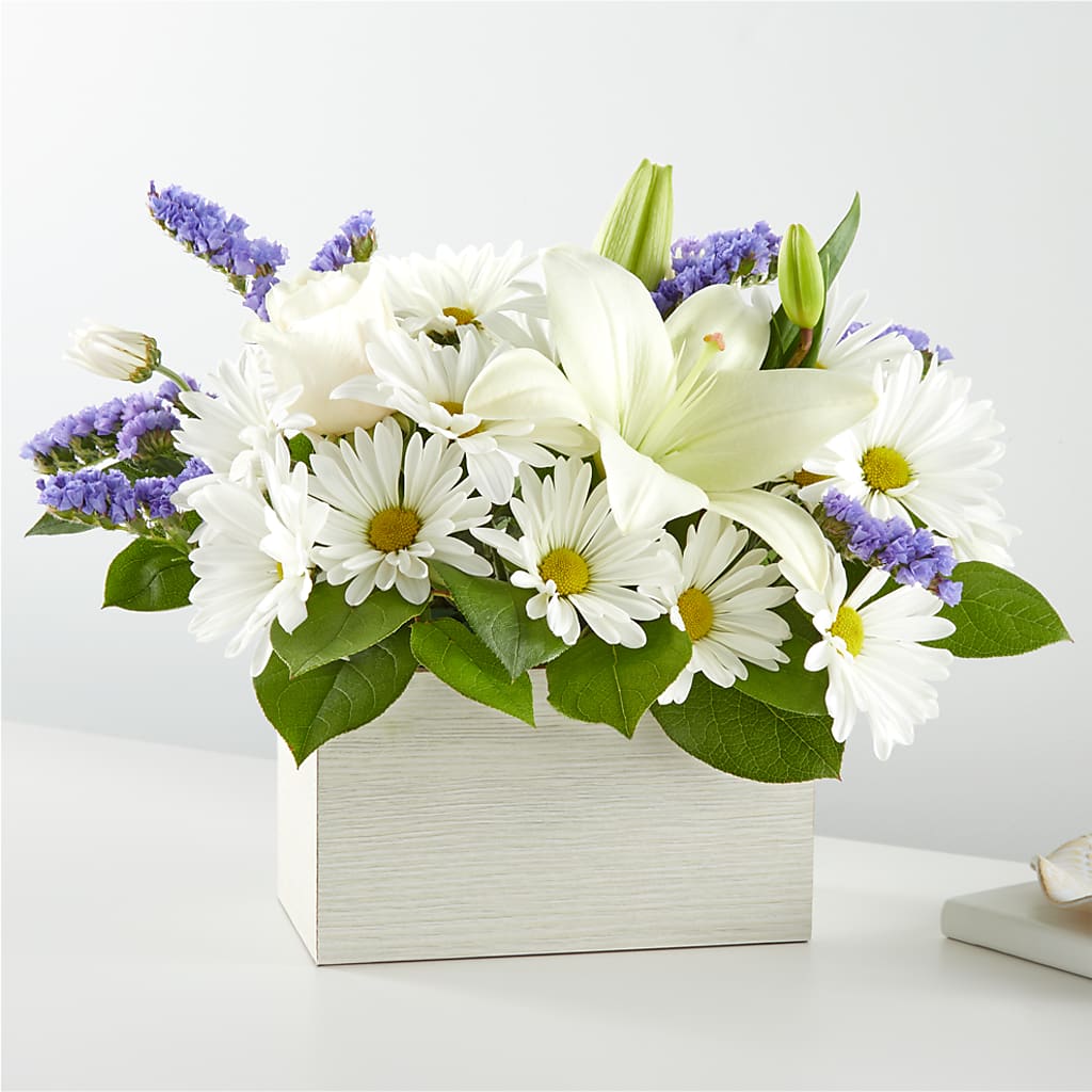 Beyond Blue Box Bouquet –  Leysha Flowers, Middlesex NJ