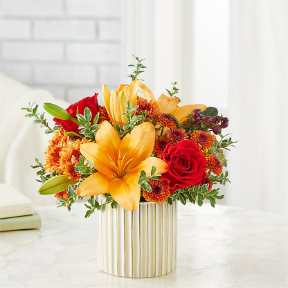 Scarlet Skies Bouquet –  Leysha Flowers, Middlesex NJ