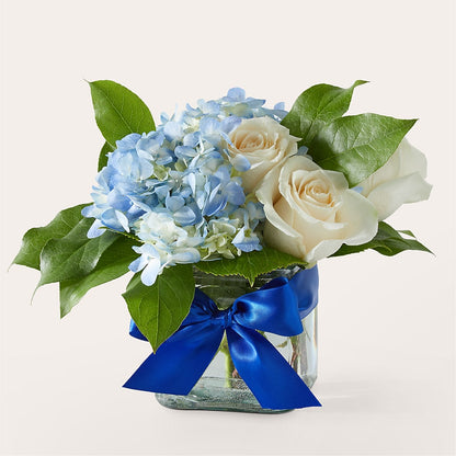 Sky Blue Delight Bouquet –  Leysha Flowers, Middlesex NJ