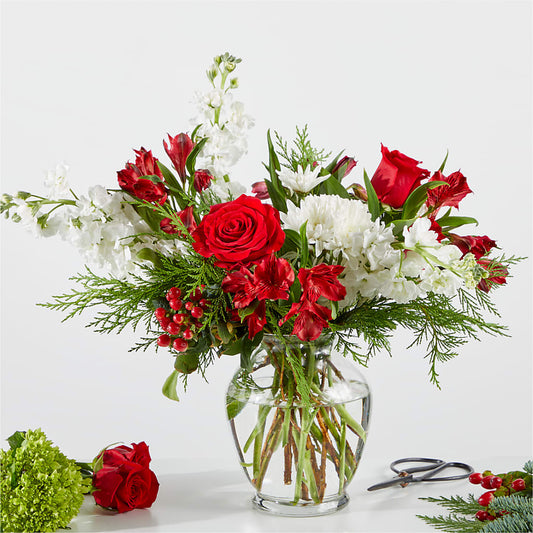 Merry Moment Bouquet – A Florist Original –  Leysha Flowers, Middlesex NJ