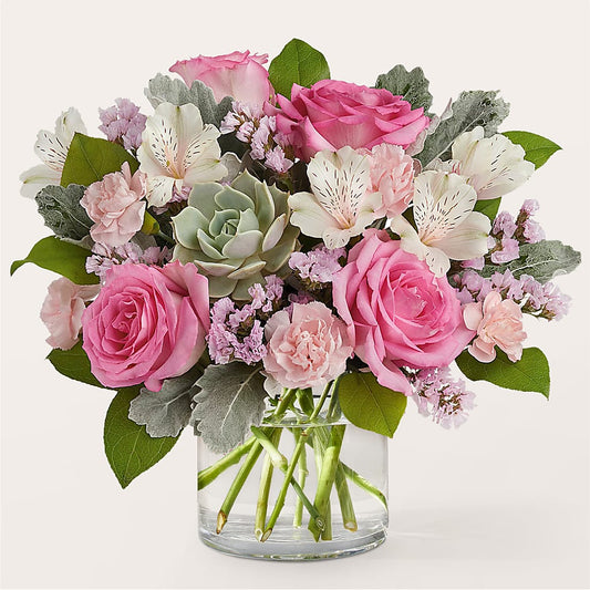 Dusty Rose Bouquet –  Leysha Flowers, Middlesex NJ