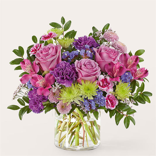 Glass Half Full Bouquet –  Leysha Flowers, Middlesex NJ
