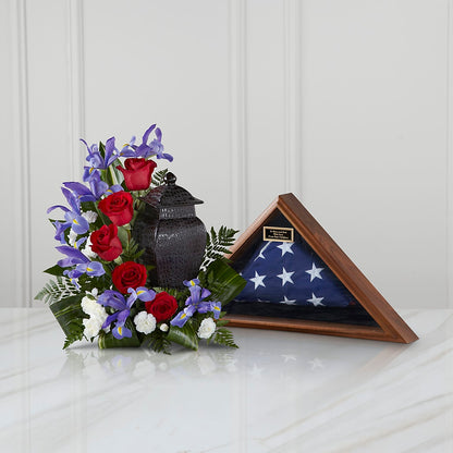 Patriotic Tribute Arrangement –  Leysha Flowers, Middlesex NJ