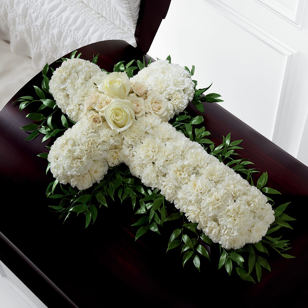 Peaceful Memories Casket Spray (Standard) –  Leysha Flowers, Middlesex NJ