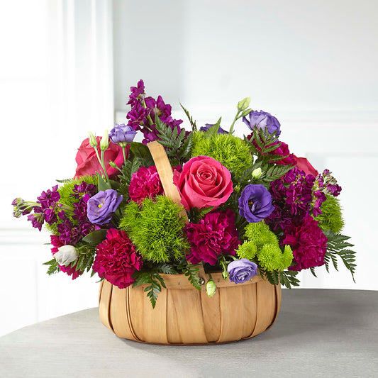 Serene Sanctuary Basket –  Leysha Flowers, Middlesex NJ
