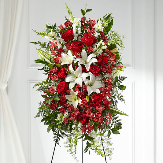Everlasting Memory Standing Spray –  Leysha Flowers, Middlesex NJ