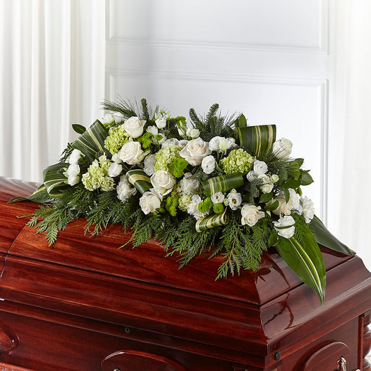Hopeful Gesture Casket Spray –  Leysha Flowers, Middlesex NJ