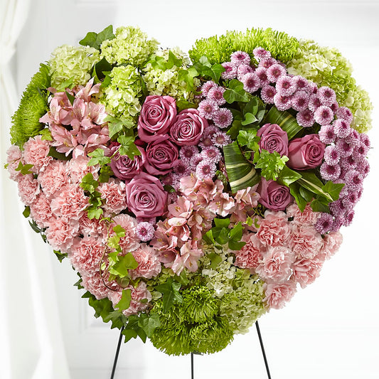 Heartwarming Standing Heart –  Leysha Flowers, Middlesex NJ