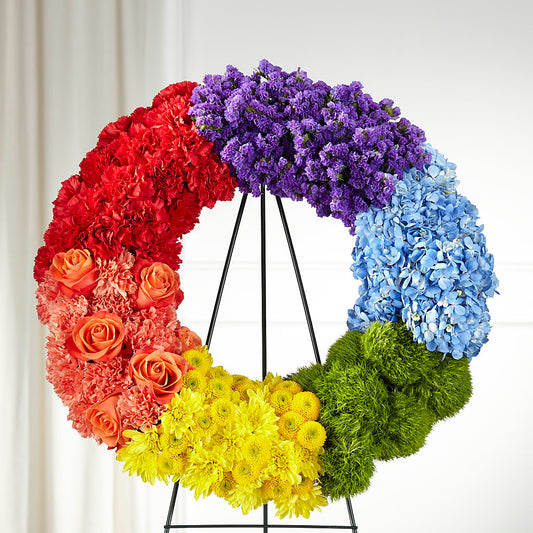 Circle of Love Wreath –  Leysha Flowers, Middlesex NJ