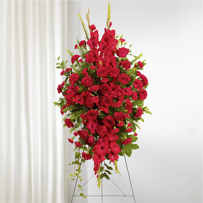 From the Heart Standing Spray –  Leysha Flowers, Middlesex NJ