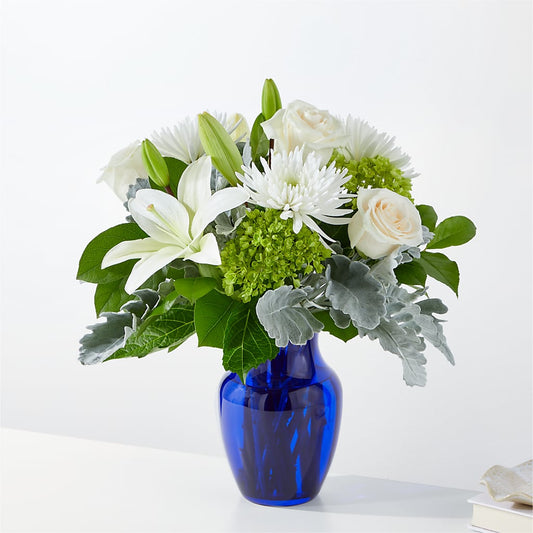 Snowy Dreams Bouquet –  Leysha Flowers, Middlesex NJ