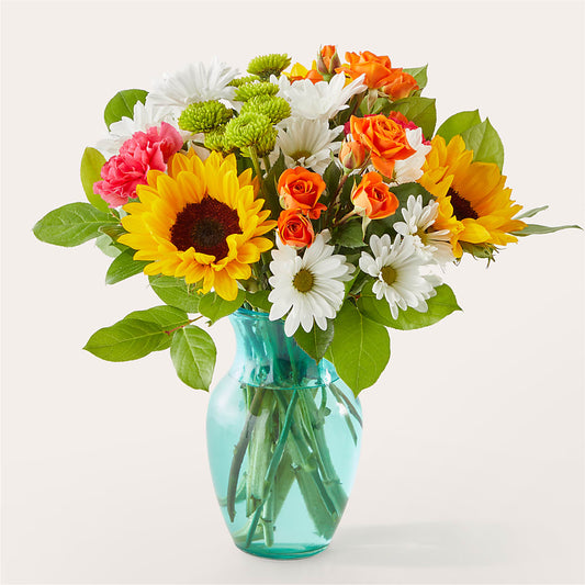 Sun-drenched Blooms Bouquet –  Leysha Flowers, Middlesex NJ