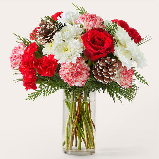 Candy Cane Lane Bouquet –  Leysha Flowers, Middlesex NJ