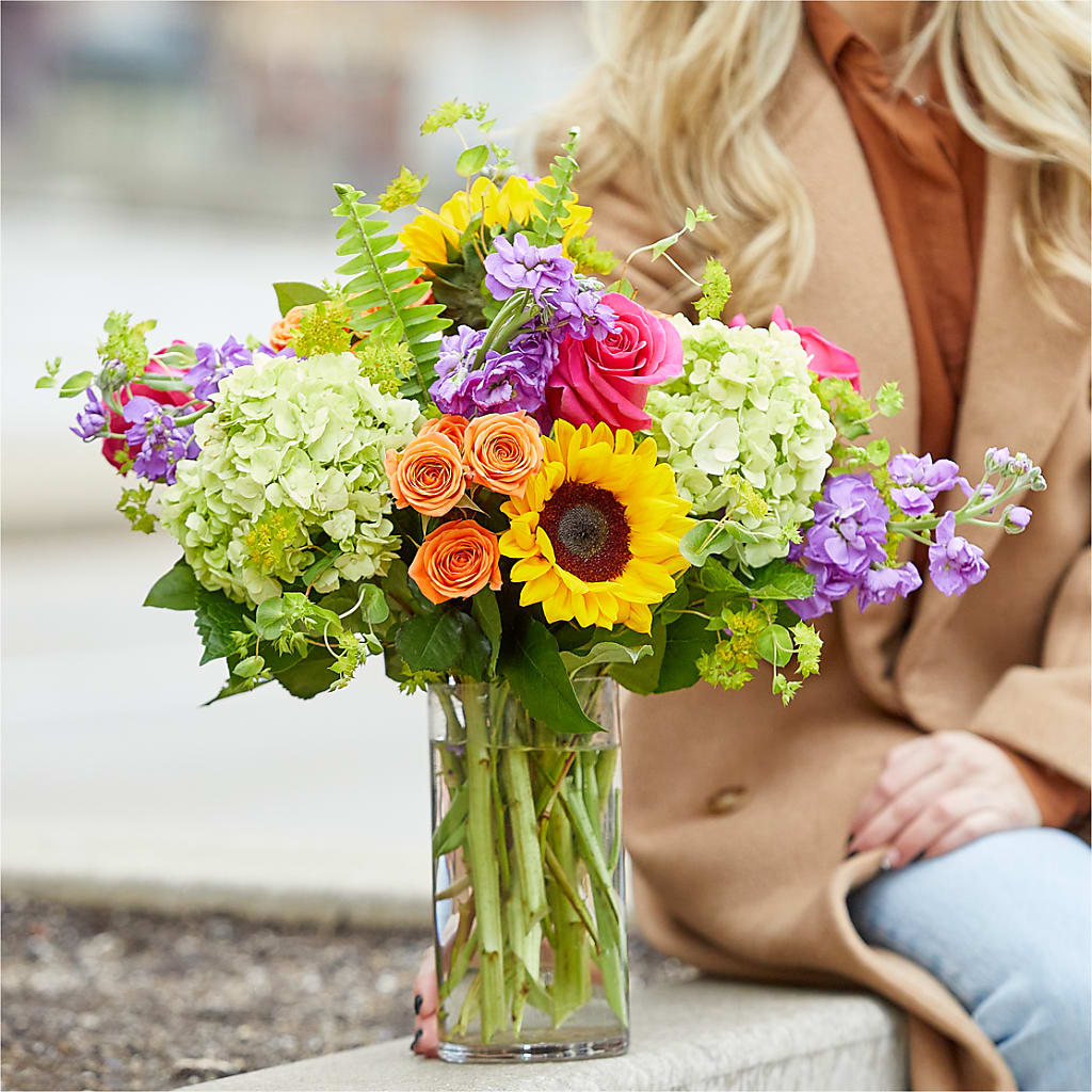 Vibrant Greetings Bouquet –  Leysha Flowers, Middlesex NJ