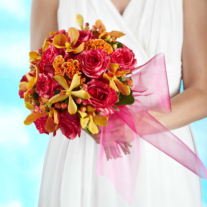 Brilliant Shades of Love Bouquet –  Leysha Flowers, Middlesex NJ